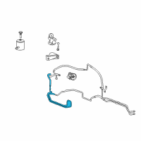 OEM 2004 Hyundai XG350 Tube Assembly-Oil Cooler Diagram - 57550-39501