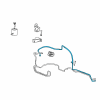 OEM 2005 Hyundai XG350 Hose Assembly-Power Steering Oil P Diagram - 57510-39000--DS