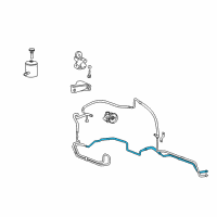 OEM Hyundai XG350 Tube Complete-Return Diagram - 57560-39010