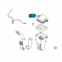 OEM Ford Fiesta Air Inlet Tube Diagram - D2BZ-9B659-A