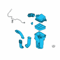 OEM Ford Fiesta Air Cleaner Assembly Diagram - D2BZ-9600-A