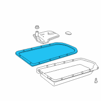 OEM Chevrolet G10 Pan Gasket Diagram - 8677743