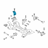 OEM 2012 Kia Optima Support Engine Mounting Bracket Diagram - 218254R100