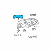 OEM Chrysler Sebring Cluster-Instrument Panel Diagram - 5107702AJ