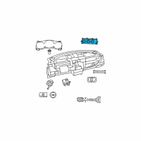 OEM Chrysler Air Conditioner And Heater Control Diagram - 55111886AI