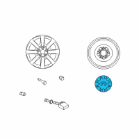 OEM 2006 Infiniti FX45 Cap-Disc Wheel Diagram - 40315-CL72A