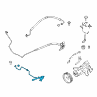 OEM BMW 535i Return Pipe Diagram - 32-41-6-793-550