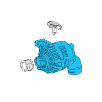 OEM 2004 BMW 325Ci Compact Alternator Diagram - 12-31-7-541-694