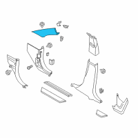 OEM 2015 BMW X3 Cover, Column A Right Diagram - 51-43-7-225-308