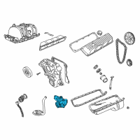 OEM 1998 Dodge Dakota Pump-Engine Oil Diagram - 2806270AB