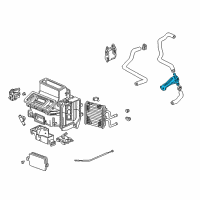 OEM 2000 Honda Accord Valve Assembly, Water Diagram - 79710-S87-A01