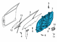 OEM 2021 Kia Sorento Panel Assembly-Front Dr Diagram - 82471P2010