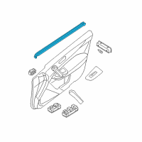 OEM 2010 Nissan Maxima Seal Assy-Front Door Inside LH Diagram - 80835-9N00A