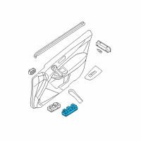 OEM 2013 Nissan Maxima Switch Assy-Power Window, Main Diagram - 25401-9N00D