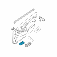 OEM 2012 Nissan Maxima Switch Assy-Power Window, Assist Diagram - 25411-9N00C