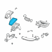 OEM 2022 Cadillac XT4 Air Filter Diagram - 84215222