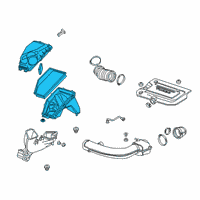 OEM Cadillac Air Cleaner Assembly Diagram - 84383477