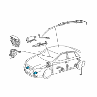 OEM 2007 Toyota Avalon Front Sensor Diagram - 89173-09390