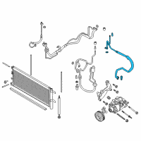 OEM Lincoln Continental Suction Hose Diagram - G3GZ-19D742-J