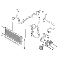 OEM Ford Transit Connect AC Line Seal Diagram - DS7Z-19B596-A