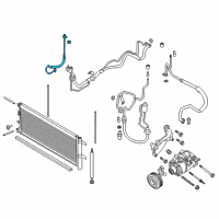 OEM 2017 Lincoln Continental Liquid Line Diagram - G3GZ-19835-C