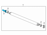 OEM Chevrolet Silverado 2500 HD Slip Yoke Diagram - 84620583