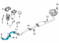 OEM 2020 Honda CR-V Pipe A, Exhaust Diagram - 18210-TPG-A01