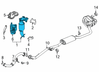 OEM 2021 Honda CR-V Converter Assembly Diagram - 18150-5RD-L00