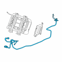 OEM 2014 Acura ILX Cable Set, High Voltage Diagram - 1F018-RW0-A01