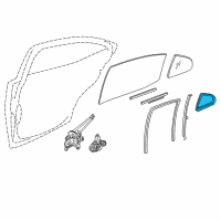 OEM 2014 Lexus IS250 WEATHERSTRIP, Rear Door Diagram - 68188-53040