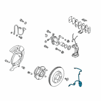 OEM Hyundai Elantra GT Sensor Assembly-Front ABS.LH Diagram - 59810-F2300