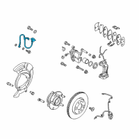 OEM 2020 Hyundai Elantra GT Hose-Brake Front, RH Diagram - 58732-F2510