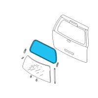 OEM Lincoln Weatherstrip Diagram - 2L1Z-7842084-CA