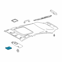 OEM 2016 Toyota Prius C Map Lamp Assembly Diagram - 81260-52151-B0