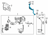 OEM Chevrolet Trailblazer Oil Feed Tube Diagram - 12687723