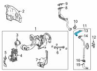 OEM Chevrolet Trailblazer Upper Hose Diagram - 12665261