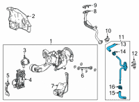 OEM 2022 Chevrolet Trailblazer Coolant Line Diagram - 12703243