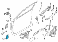 OEM 2021 Nissan Rogue HINGE ASSY-FRONT DOOR, UPPER RH Diagram - 80400-6RR0A