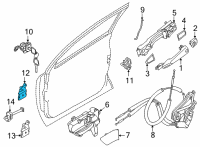 OEM 2021 Nissan Rogue Hinge Assy-Front Door, Upper RH Diagram - 80400-6RA0A