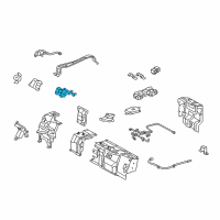 OEM 2009 Lexus LS600h Block, Hybrid Battery Terminal Diagram - G92Z2-50010