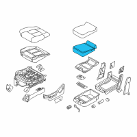OEM Ford F-350 Super Duty Seat Cushion Pad Diagram - BC3Z-28632A22-A