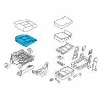 OEM Ford F-350 Super Duty Seat Cushion Pad Diagram - BC3Z-25632A22-B