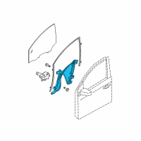 OEM 2009 Nissan Sentra Regulator Assy-Door Window, LH Diagram - 80721-ET000