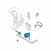 OEM 2010 Pontiac G3 Housing, Fuel Tank Filler Pipe Diagram - 96407476