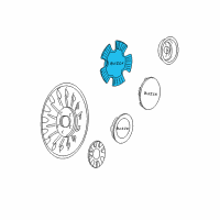 OEM Buick LeSabre Center Cap Diagram - 9594254