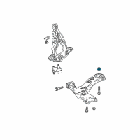 OEM 2019 Toyota C-HR Control Arm Nut Diagram - 90178W0045