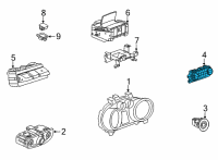 OEM Chevrolet Trailblazer Dash Control Unit Diagram - 42726403