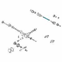 OEM 2002 Infiniti QX4 Shaft Sub Assy-Front Drive Diagram - 39204-0W080