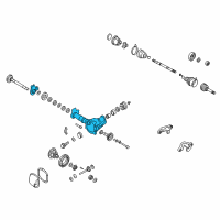 OEM 2000 Nissan Pathfinder Carrier Complete-Gear, W/Extension Tube Diagram - 38510-26W25