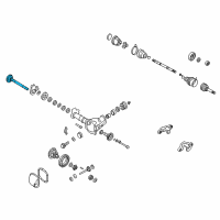 OEM 1999 Nissan Pathfinder Shaft Assembly-Side, Differential Diagram - 38230-46W00